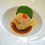 シュマン - 里芋を詰めた穴子のクリスピーベニエ