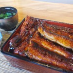 町田 うなぎ流木 - 特上うな重(一匹半)、関西風地焼