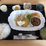 洋食の店 神戸屋 - サービスランチ「アジフライ＆ビーフシチュー」