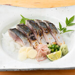 Straw-grilled natural mackerel (five pieces)