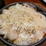 広島焼HIDE坊 - 岩手県産！山芋ステーキチーズ入りレンコントッピング