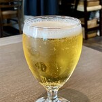 Zio - 1杯目の飲み物はグラスビールをいただきます♪
      ペローニ ナストロアズーロなんですねグラスビールは！