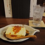 家和らぎ - 出汁巻 いくらトッピング ＆ 蔓無源氏 ソーダ割
