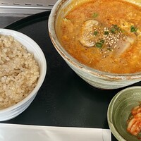 にくずき - ユッケジャンスープ（玄米・普通）