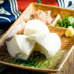 Cold homemade tofu