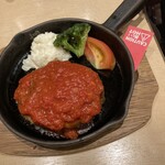 YEBISU BAR - トマトソースハンバーグ。