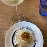 Osteria Falco - ノンアルコールスパークリングと前菜　