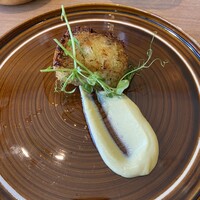 Osteria Falco - ポテトの中に美味しいお魚が