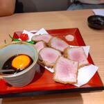 Butashou - 柔らかい豚カツ　塩や卵タレをくぐらして食べました。