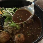 イエロースパイス - 日替わりスープカレー「葱まみれたこやき」