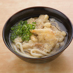 薄切りのごぼうをサックリと揚げました『ごぼう天うどん』