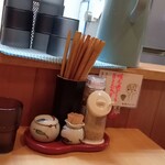 さぬき麺道 - テーブル周り