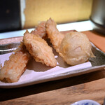 切麦や 甚六 - 【親子ちくわ天ぶっかけうどん＠税込1,150円】ちくわ天、かしわ天、半熟たまご天