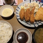 やよい軒 - カキフライミックス定食
