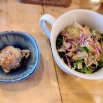 うみからそらへ - サラダと小鉢(ツナサラダ)