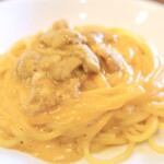 Sea urchin tomato cream sauce