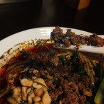 175°DENO担担麺 - 黒胡麻担々麺　痺れる　８５０円　挽肉　【　２０１３年１０月　】