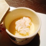 恵比寿 蟹よし - 茶碗蒸しにも蟹がいっぱい