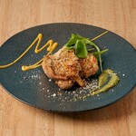 Roasted young chicken with herb breadcrumbs