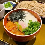 生そば 清助 - 真鯛の胡麻だれ利休丼