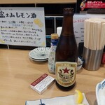 大衆酒場 富士山 - 追加で、赤星をチビチビと!…