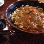 味ロッジわくわくさかき びんぐし亭 - カレーうどん680円