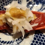 龍寿し - 鮪漬(茄子)