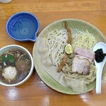 和渦製麺 - 4種合盛り醤油昆布水つけ麺1,350円