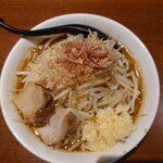 ラーメンつけ麺　笑福 - 味噌ラーメン(野菜ちょいマシニンニクマシカラメマシマシあとフトゥ)♪