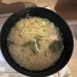 立ち食い弁慶 - 海老の味噌汁