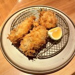 ginzatonkatsuaoki - 牡蠣フライとホタテフライ