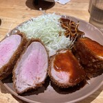 洋食工房パセリ - 半分こするヒレカツL定食　私は絶対みそかけます♡