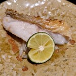 日本料理 柳燕 - 萩の白川の松笠焼き