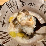 日本料理 柳燕 - 千葉富津の魳と銀杏の飯蒸し　蕪の願掛け