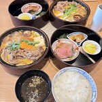 Sukiyaki Matsukiya - ランチの近江牛ロースすき焼き重@4180円