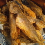 晩杯屋 - マメアジのから揚げ130円