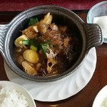 中国料理 シルクロード - 鶏肉と春雨の黒豆（豆鼓）煮込み