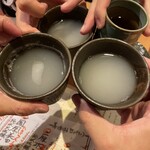 石はら - 焼酎蕎麦湯割り