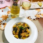 ディーン＆デルーカ - その他　掘り立て旬の薩摩芋と明太子のパスタ　イタリア•プーリア州の白ワイン