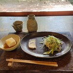 手造り食の店しもだ - 前菜　とっくりはお茶です