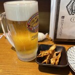 Tori Ume Yakitori Kona - 先ずは生ビール