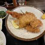 巣鴨ときわ食堂 - ミックスフライ定食