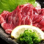 Horse sashimi from Kumamoto Prefecture