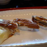 横濱屋本舗食堂 - 穴子のにぎり（小柴産活地穴子使用）