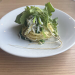 Sanga - 佐島しらすとおろぬき大根のペペロンチーノ めちゃくちゃ美味しかった