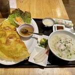 HaNoi Machi - バインセオと鶏肉のフォーセット