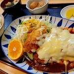 定食専門店 いててや - チキンエスカロップ定食@950