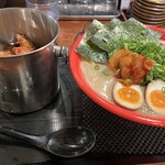 ラーメンたろう - このように提供されます。