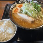 Misono Marushou - 味玉千日味噌ラーメン+小ライス