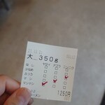 一の谷ラーメン - 食券これを食べるよ!